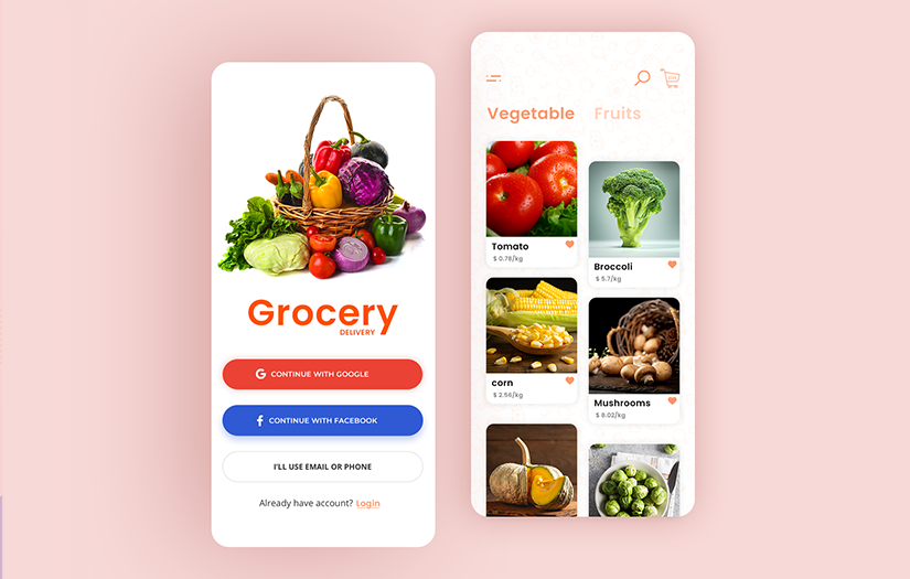 On Demand Grocery App screenshot 1